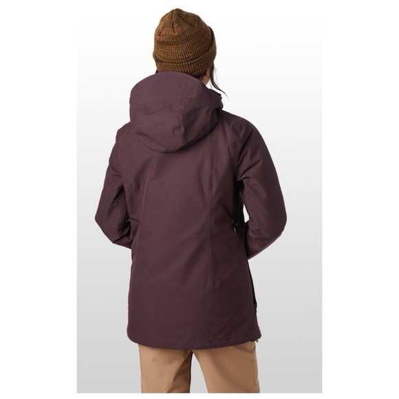 NWOT Volcom Iris 3 in 1 Gore Snowboard Ski Jacket in Dark Burgundy  Size Small - Picture 3 of 16